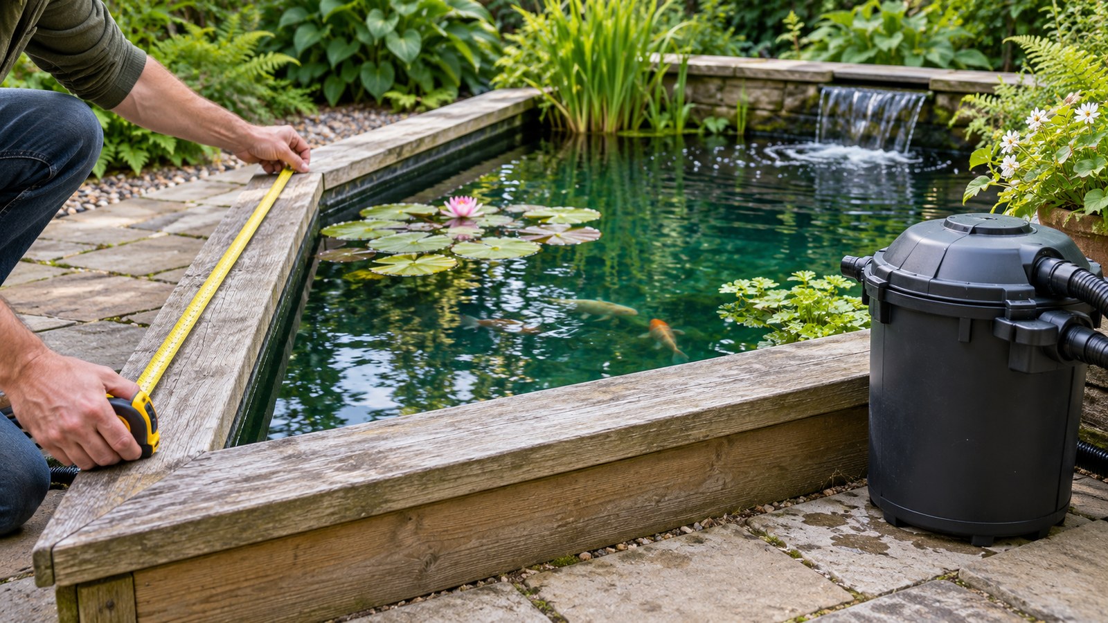 How to Size a Pond Filter: Volume, Fish Load and Real Flow